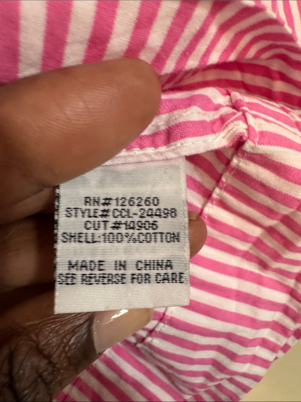 Women's Striped Peplum Bow-Front Top Pink White size L Coquette Feminine Whimsy - Picture 7 of 11